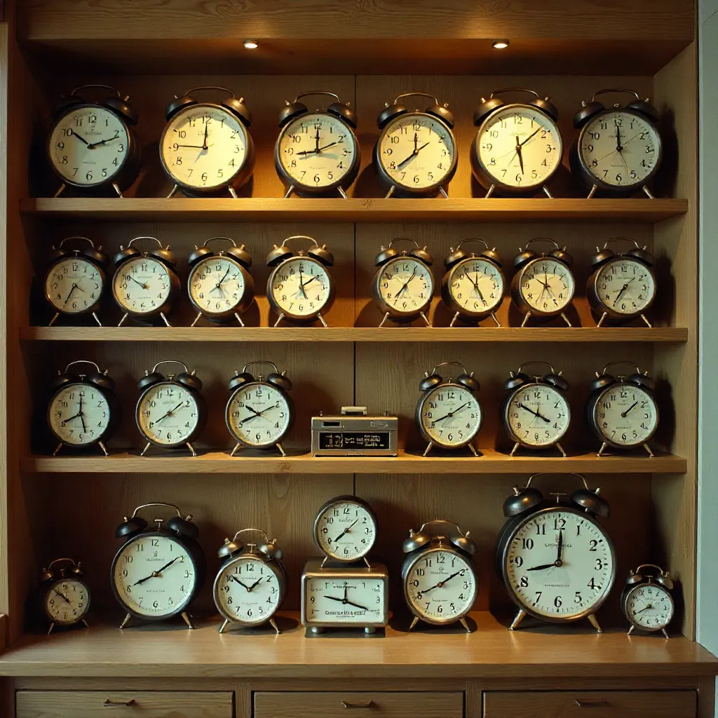 Muotoiltu pöytäkello